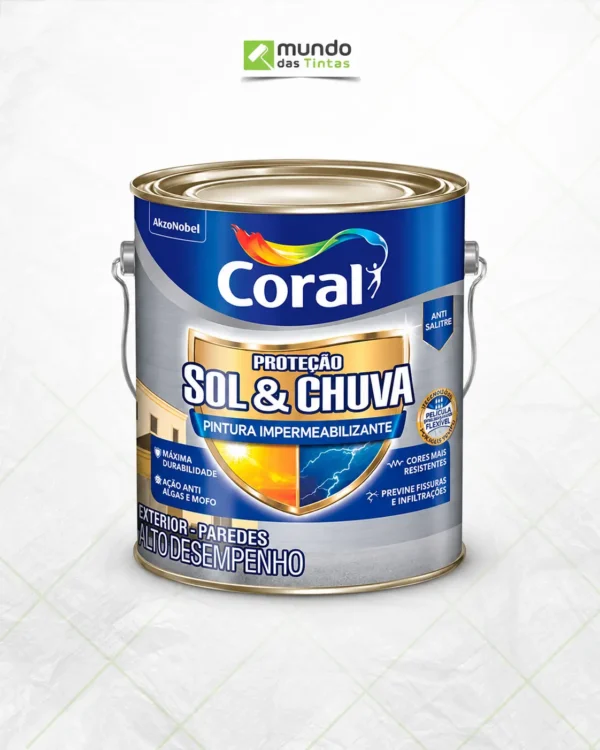Coral Proteção Sol & Chuva Pintura Impermeabilizante