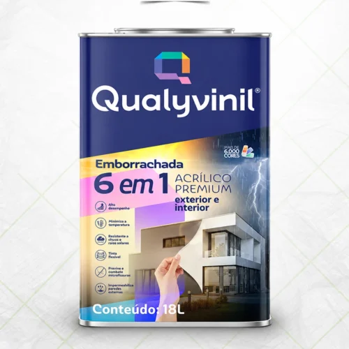 Qualyvinil 6 em 1 Tinta Emborrachada