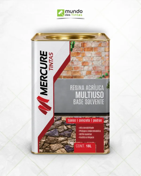 Mercure Resina Acrílica Multiuso Base Solvente